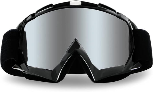Lunettes de Moto Cross Réglables, Lunettes de Protection Sécurisées et Lunettes de Ski Anti-UV